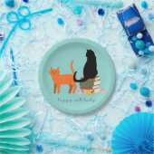 Happy Cat Lady Papieren Bordje (Feest)
