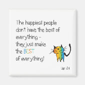 HAppy cat Magneet (Voorkant)