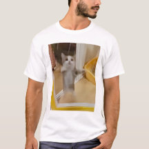 Happy Cat Mannen T-shirt