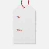 Happy Cat Merry Christmas Gift Label Cadeaulabel (Achterkant)