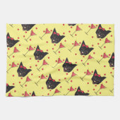 Happy Cat met cocktails - handdoek (Horizontaal)
