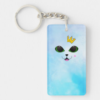 Happy Cat met kroonkroon Sleutelhanger
