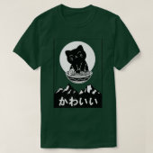 Happy Cat met Ramen T-shirt (Design voorkant)