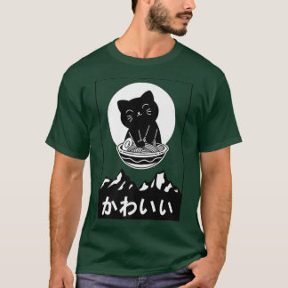 Happy Cat met Ramen T-shirt