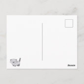 Happy Cat Moederdag Gift Labels Briefkaart (Achterkant)