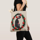Happy Cat nieuwjaar Tote Bag (Dichtbij)