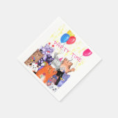 Happy Cat Party Napkins - Grappig schilderen Servet (Hoek)
