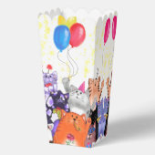 Happy Cat Party Popcorn Box Bedankdoosjes (Achterkant)