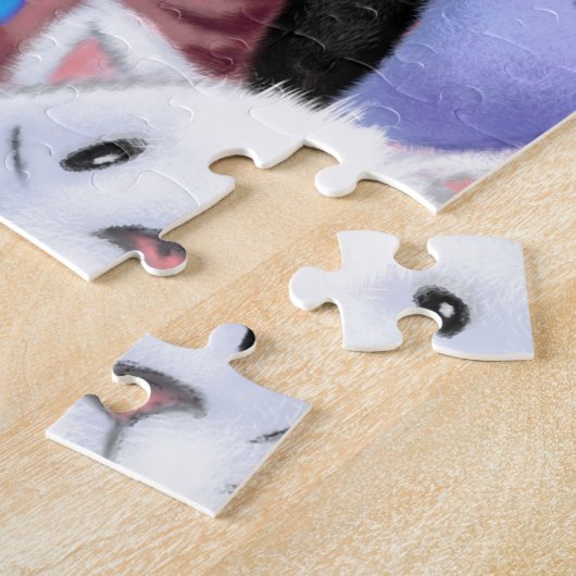 Happy Cat Party Puzzle Cartoon Funny Cats Legpuzzel (Zijkant)