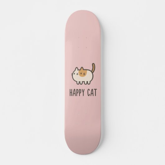 Happy Cat Persoonlijk Skateboard (Voorkant)