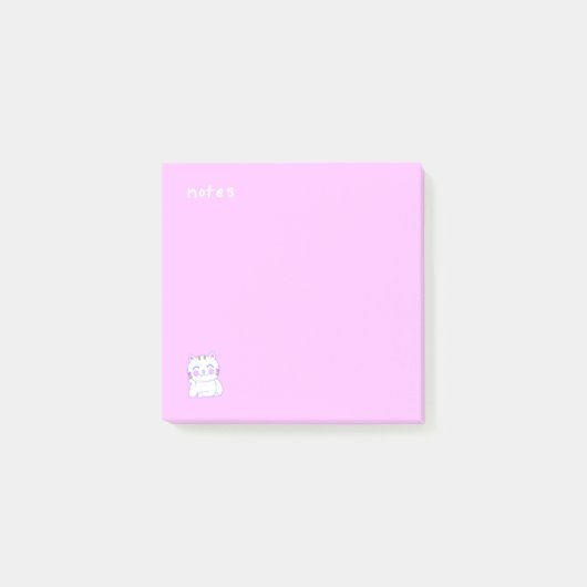 Happy Cat Post-it® notes, 3 x 3 inch Notes (Voorkant)