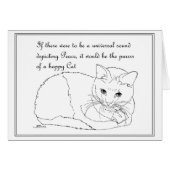 Happy Cat Purrr (Voorkant Horizontaal)