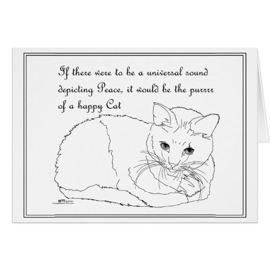 Happy Cat Purrr (Voorkant Horizontaal)