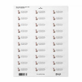 Happy Cat Return Address Mail Labkers Etiket (Full Sheet)