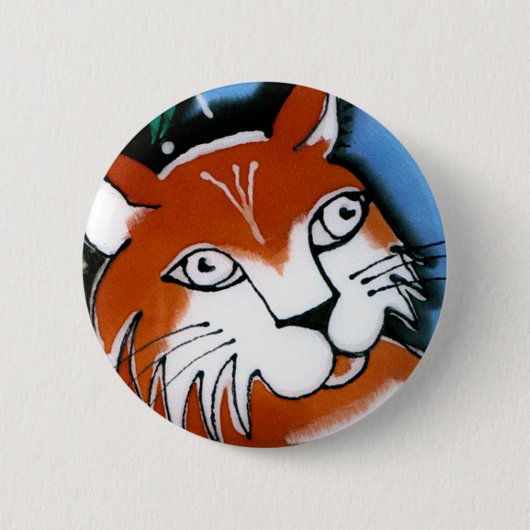 Happy Cat Ronde Button 5,7 Cm (Voorkant)