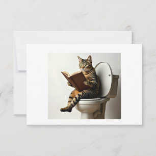 Happy Cat: Schattige kittenontwerp voor kattenlief Bedankkaart
