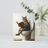 Happy Cat: Schattige kittenontwerp voor kattenlief Briefkaart (Staand voorkant)