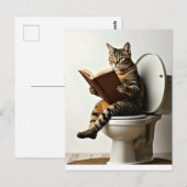 Happy Cat: Schattige kittenontwerp voor kattenlief Briefkaart (Voorkant / Achterkant)