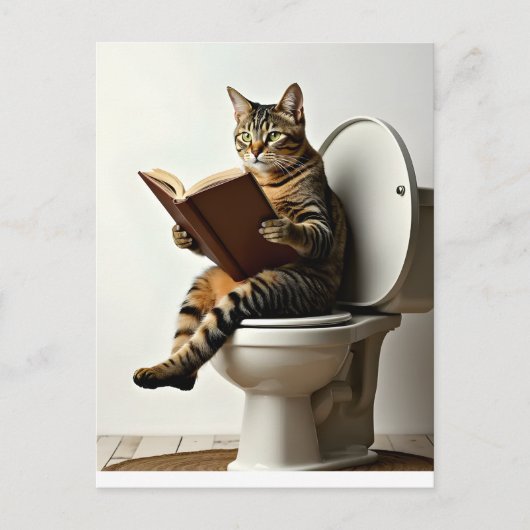 Happy Cat: Schattige kittenontwerp voor kattenlief Briefkaart (Voorkant)