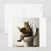 Happy Cat: Schattige kittenontwerp voor kattenlief Feestdagenkaart (Voorkant / Achterkant)