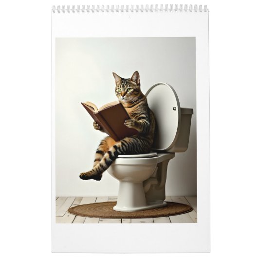 Happy Cat: Schattige kittenontwerp voor kattenlief Kalender (Hoes)