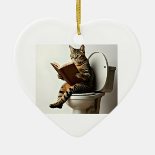 Happy Cat: Schattige kittenontwerp voor kattenlief Keramisch Ornament