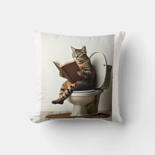 Happy Cat: Schattige kittenontwerp voor kattenlief Kussen
