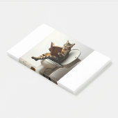 Happy Cat: Schattige kittenontwerp voor kattenlief Post-it® Notes (Schuin)