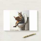 Happy Cat: Schattige kittenontwerp voor kattenlief Post-it® Notes (Op bureau)