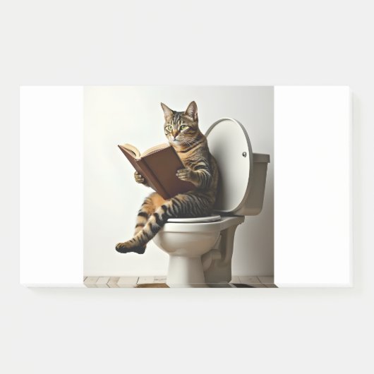Happy Cat: Schattige kittenontwerp voor kattenlief Post-it® Notes (Voorkant)