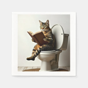 Happy Cat: Schattige kittenontwerp voor kattenlief Servet