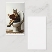 Happy Cat: Schattige kittenontwerp voor kattenlief Visitekaartje (Voorkant / Achterkant)