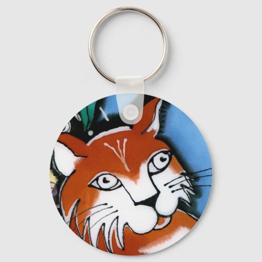 Happy Cat Sleutelhanger (Voorkant)