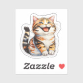 Happy Cat Sticker (Vel)