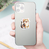 Happy Cat Sticker (Telefoon)