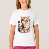 Happy Cat T-shirt (Voorkant)