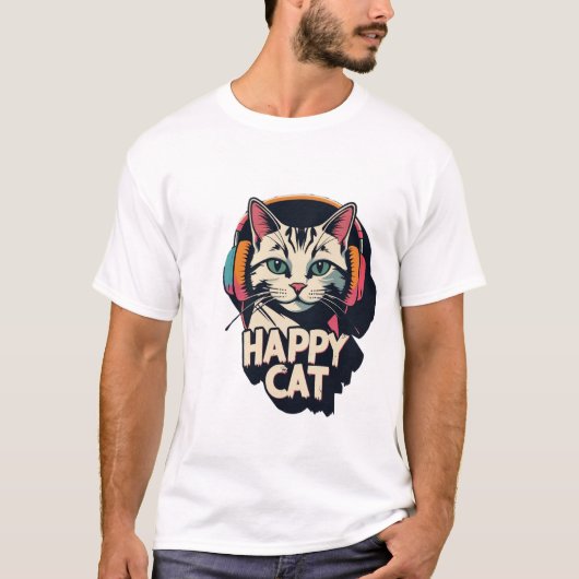Happy Cat T-shirt (Voorkant)