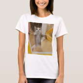Happy Cat T-shirt voor dames (Voorkant)