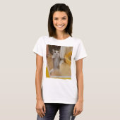 Happy Cat T-shirt voor dames (Voorkant volledig)
