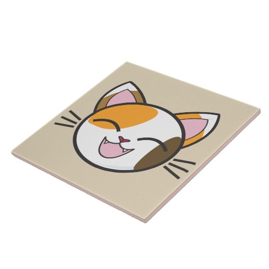 Happy Cat tegel Tegeltje (Zijkant)