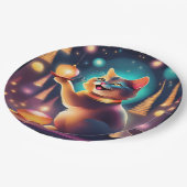 Happy Cat viert kerst،Papier Bord (Gekanteld)