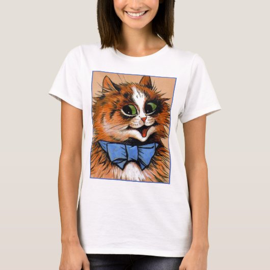 Happy Cat (Vintage Image) T-shirt (Voorkant)