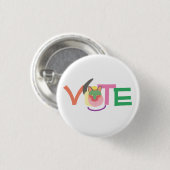 Happy Cat Vote GOTV Button (Voorkant /achterkant)