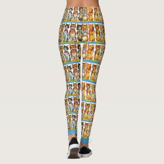 happy cats afdrukken leggings (Achterkant)