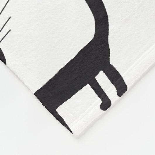 Happy Cats Art Fleece Deken (Hoek)