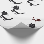 Happy Cats Art Litografie Wrapping Paper Cadeaupapier (Hoek)