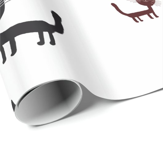 Happy Cats Art Litografie Wrapping Paper Cadeaupapier (Rol Hoek)