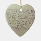 Happy Cats Keramisch Ornament (Rechts)