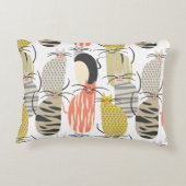 Happy Cats Whimsical Pattern Accent Kussen (Achterkant)