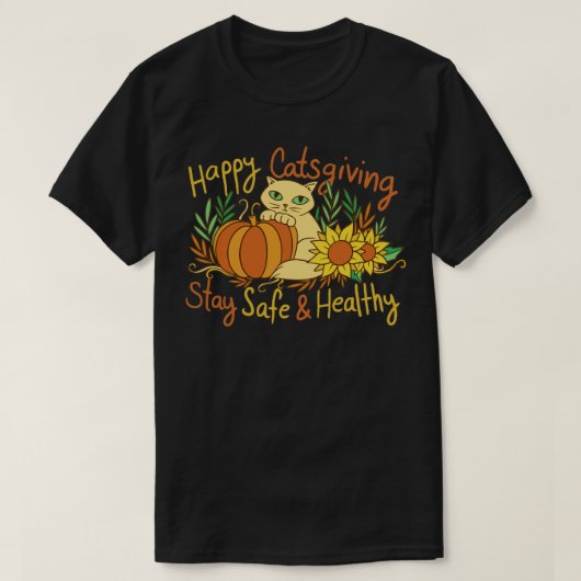 Happy Catsgiving T-shirt (Design voorkant)